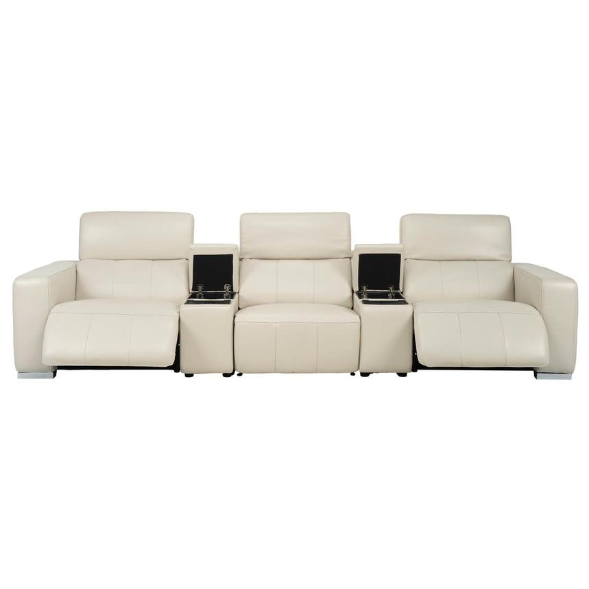 Samar Home Theater Leather Seating with 5PCS/2PWR  alternate image, 2 of 10 images.