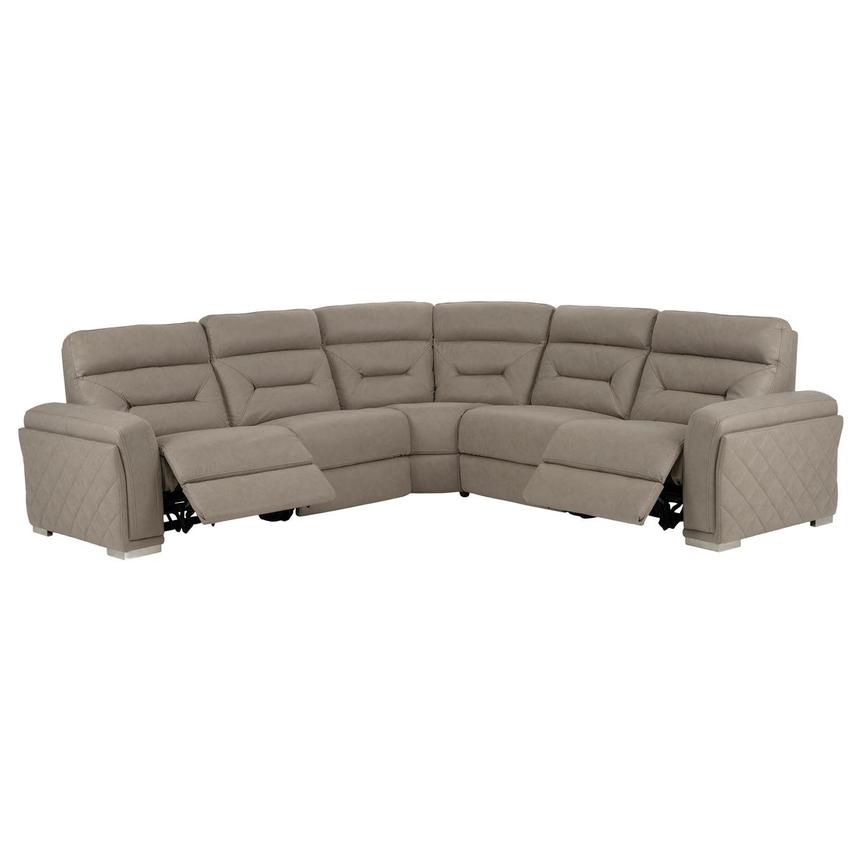 Kim Taupe Power Reclining Sectional with 5PCS/2PWR  alternate image, 2 of 7 images.