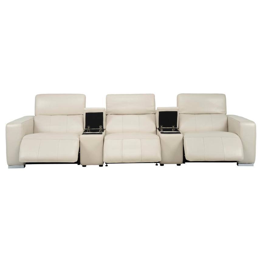 Samar Home Theater Leather Seating with 5PCS/3PWR  alternate image, 2 of 9 images.