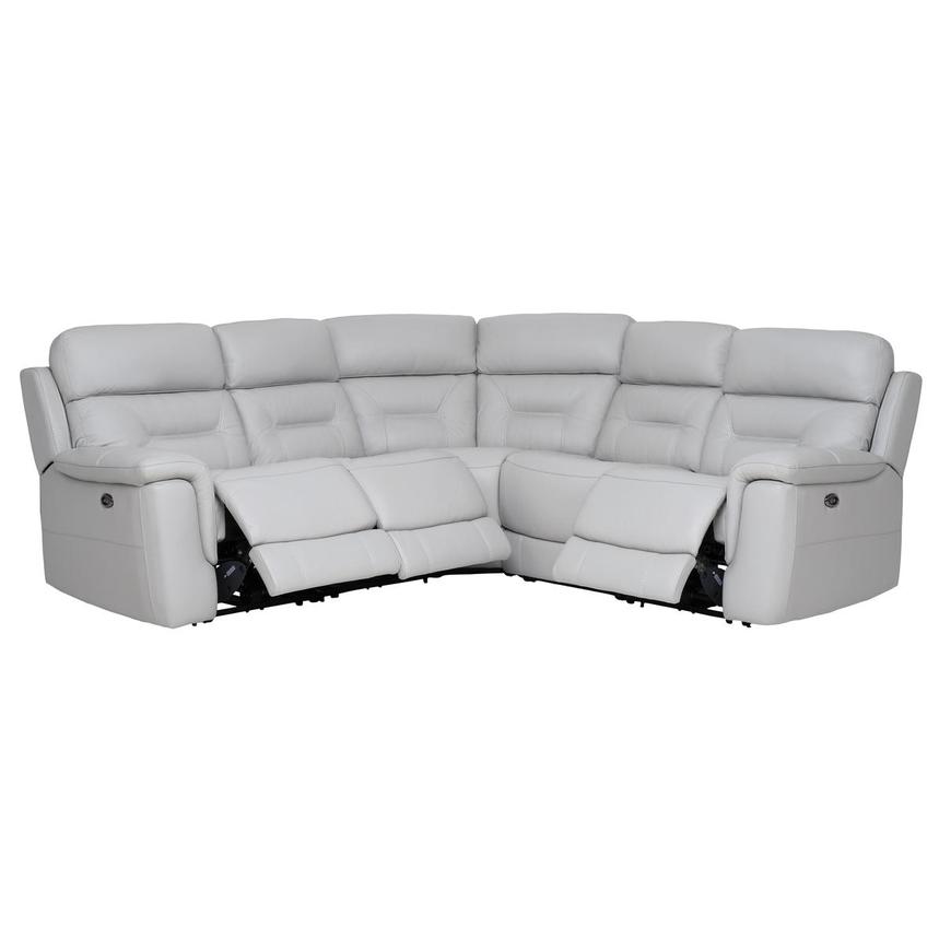 Palmer Leather Power Reclining Sectional with 5PCS/3PWR  alternate image, 2 of 7 images.