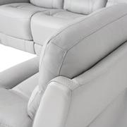 Palmer Leather Power Reclining Sectional with 5PCS/3PWR  alternate image, 5 of 7 images.