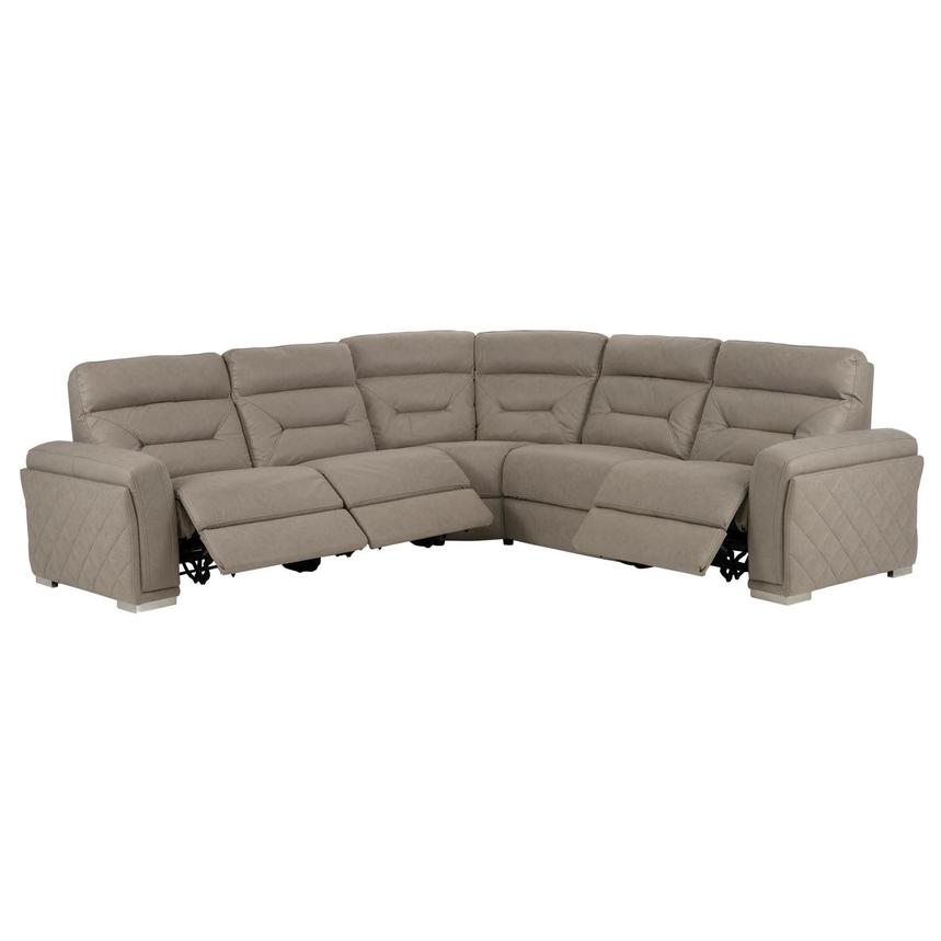 Kim Taupe Power Reclining Sectional with 5PCS/3PWR  alternate image, 2 of 7 images.