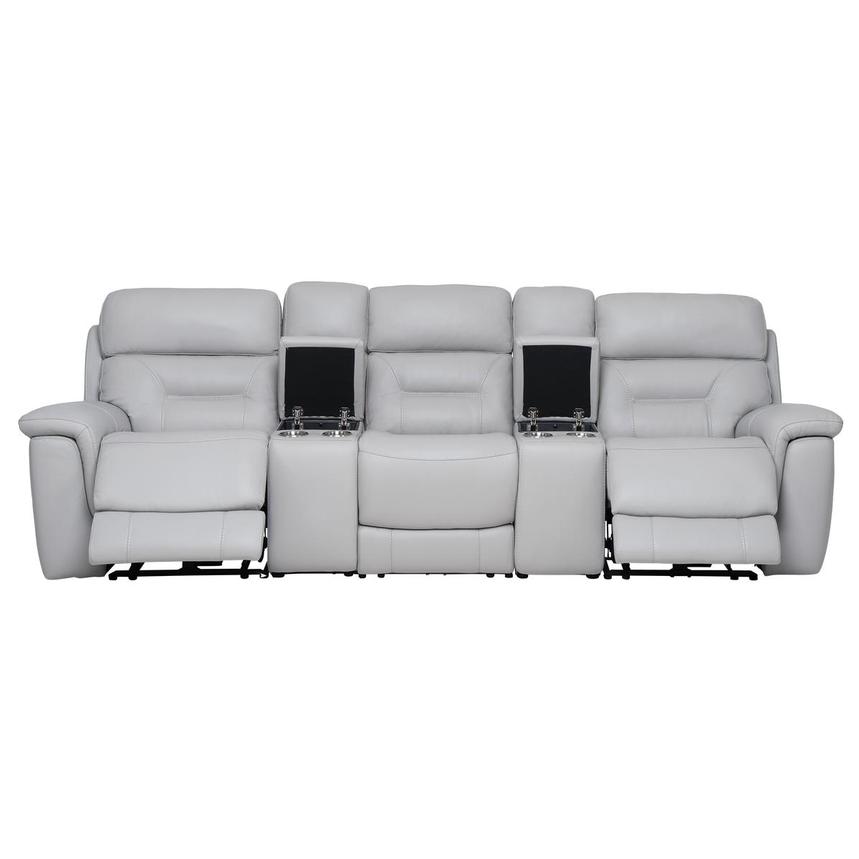 Palmer Home Theater Leather Seating with 5PCS/2PWR alternate image, 2 of 8 images.