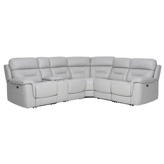 Palmer Leather Power Reclining Sectional with 6PCS/2PWR