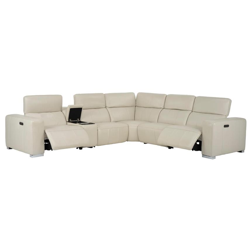 Samar Leather Power Reclining Sectional with 6PCS/2PWR  alternate image, 2 of 12 images.