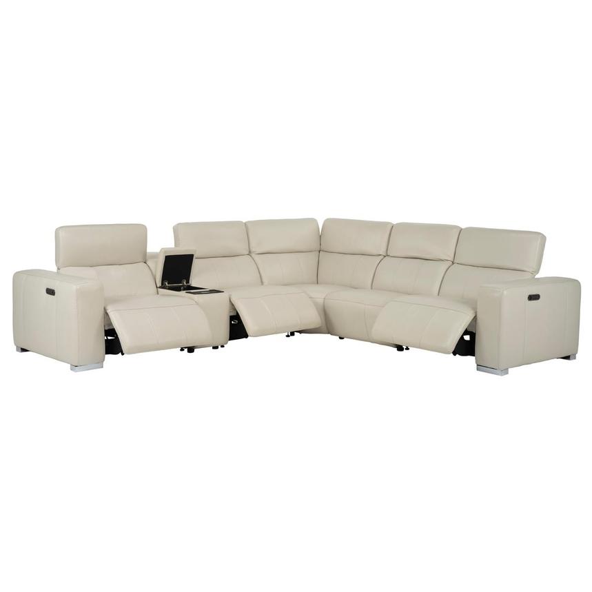 Samar Leather Power Reclining Sectional with 6PCS/3PWR  alternate image, 2 of 12 images.