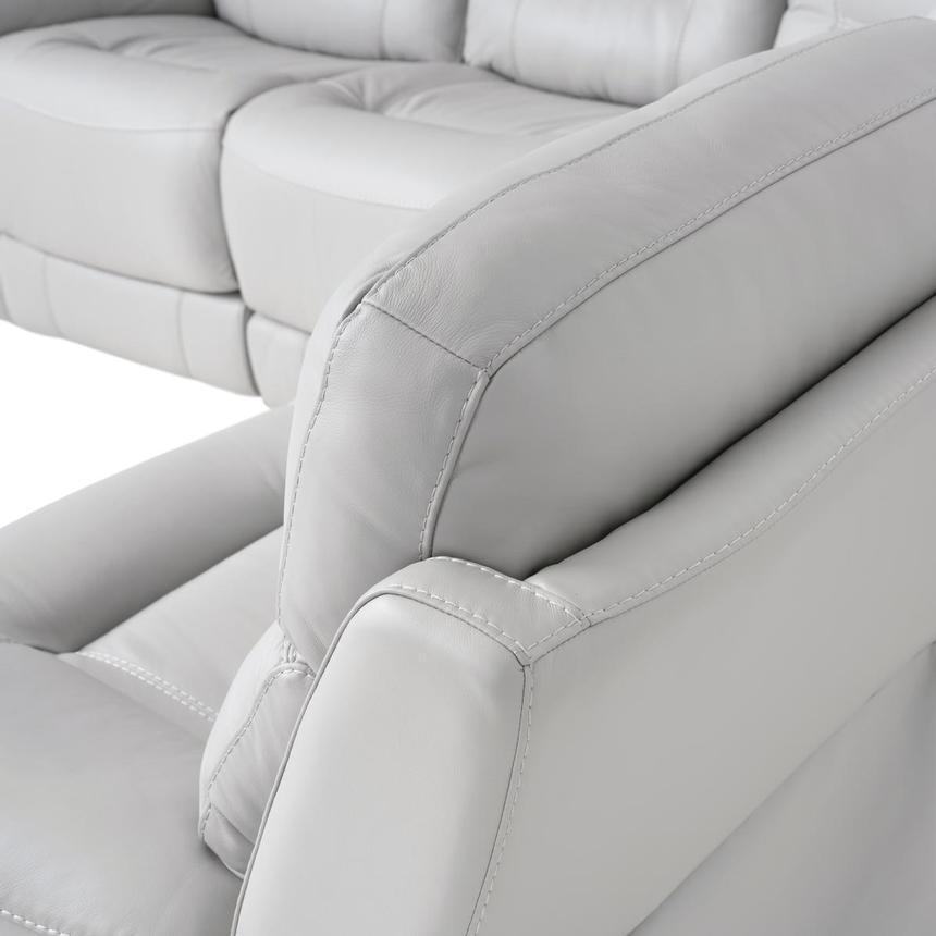 Palmer Leather Power Reclining Sectional with 6PCS/2PWR alternate image, 8 of 10 images.