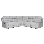 Palmer Leather Power Reclining Sectional with 7PCS/3PWR  main image, 1 of 10 images.