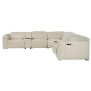 Samar Leather Power Reclining Sectional with 7PCS/3PWR  alternate image, 4 of 13 images.