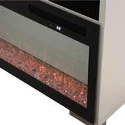 Totem White/Black Electric Fireplace  alternate image, 11 of 15 images.