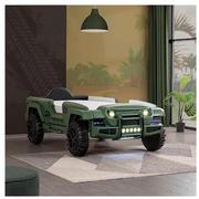 OFF-Road Green Twin Car Bed w/Mattress  alternate image, 2 of 12 images.