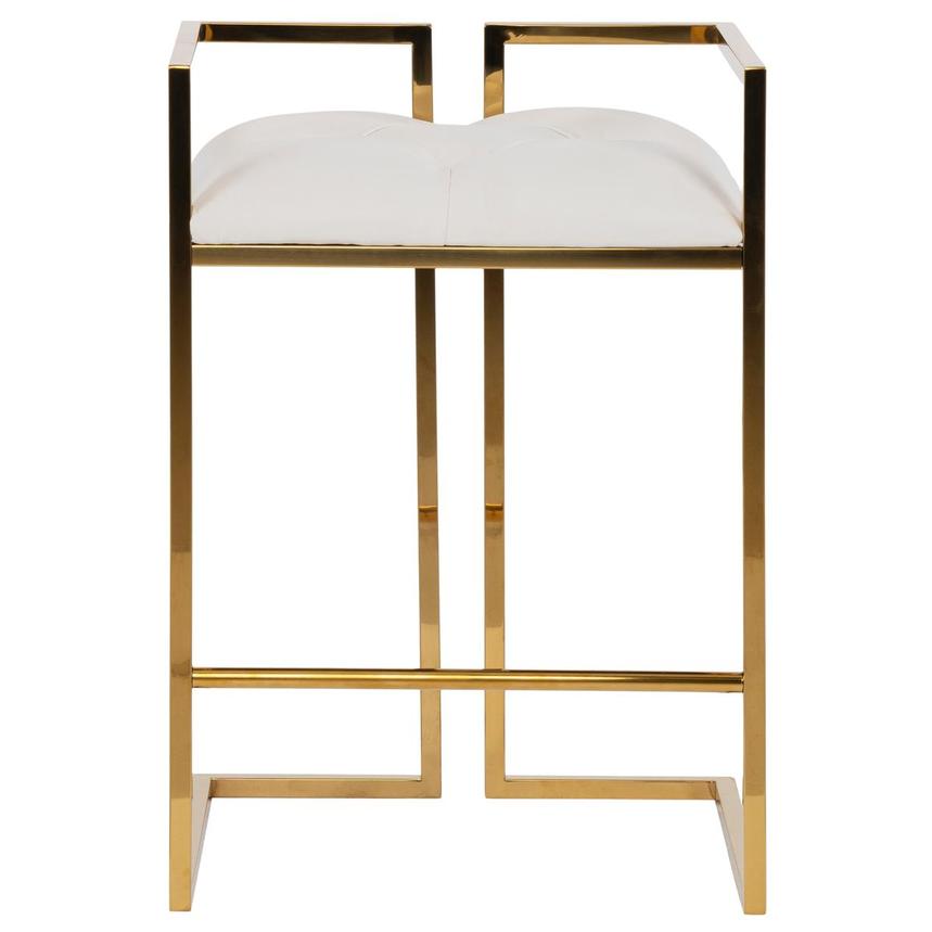 Dixie White/Gold Counter Stool El Dorado Furniture