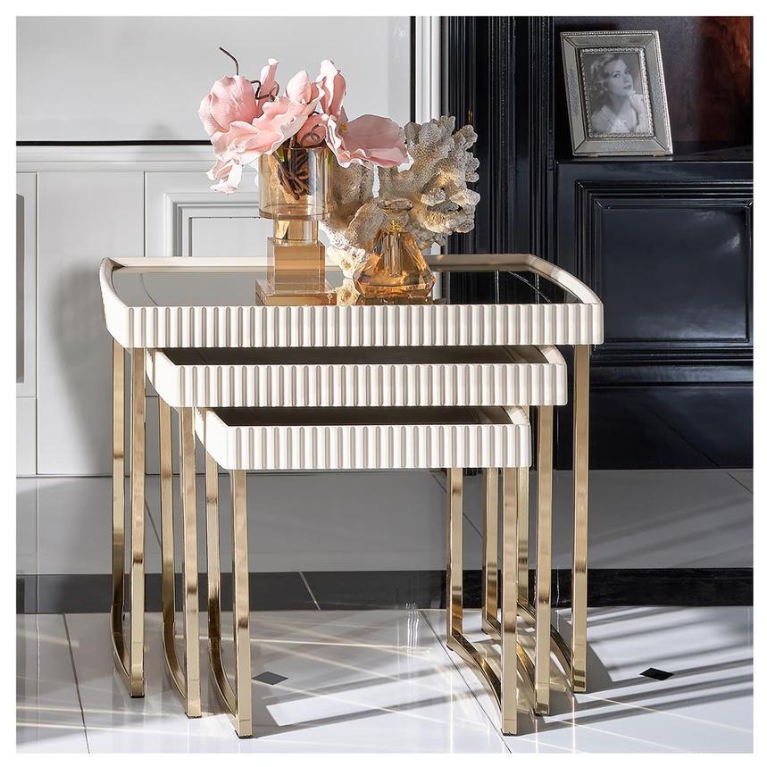Lainey Cream Nesting Tables Set of 3 alternate image, 3 of 9 images.