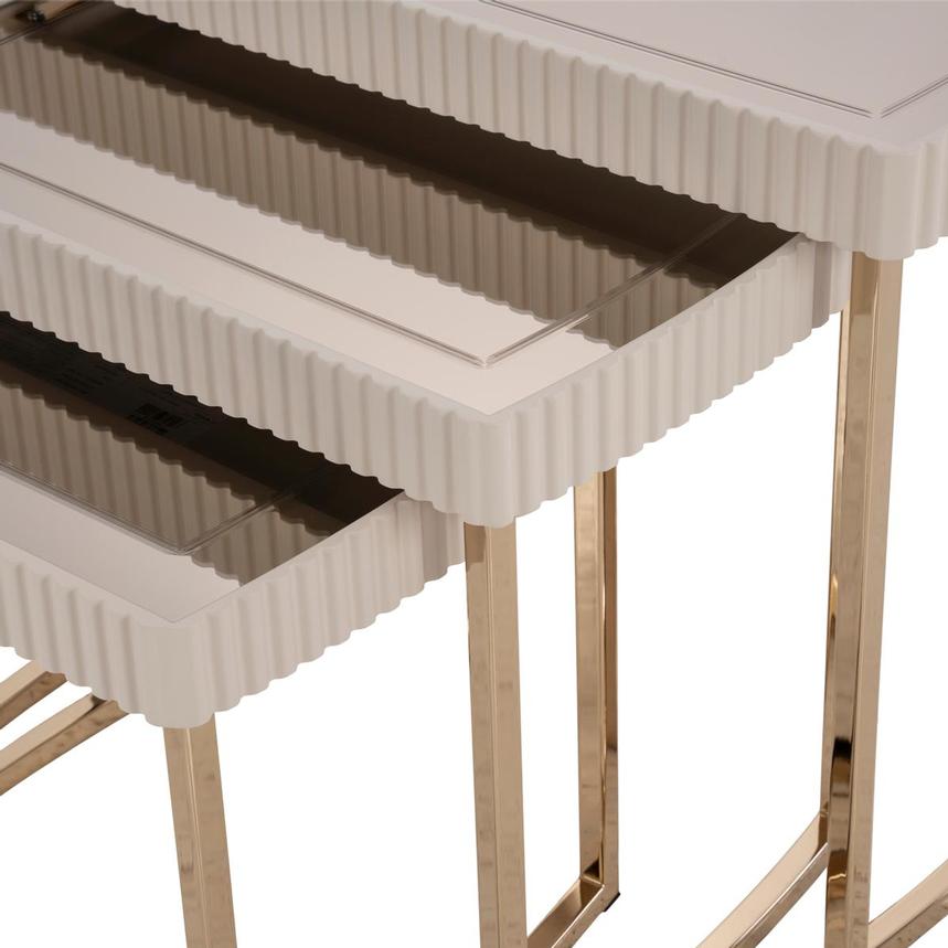 Lainey Cream Nesting Tables Set of 3 alternate image, 8 of 9 images.