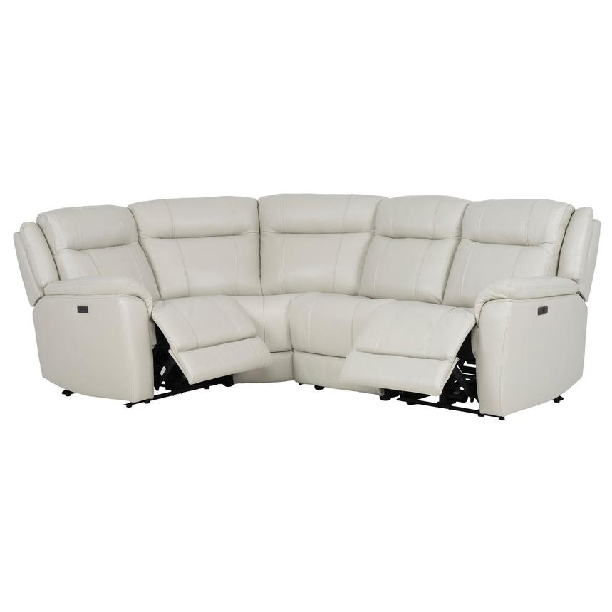 Samuel Leather Power Reclining Sectional with 4PCS/2PWR  alternate image, 2 of 8 images.