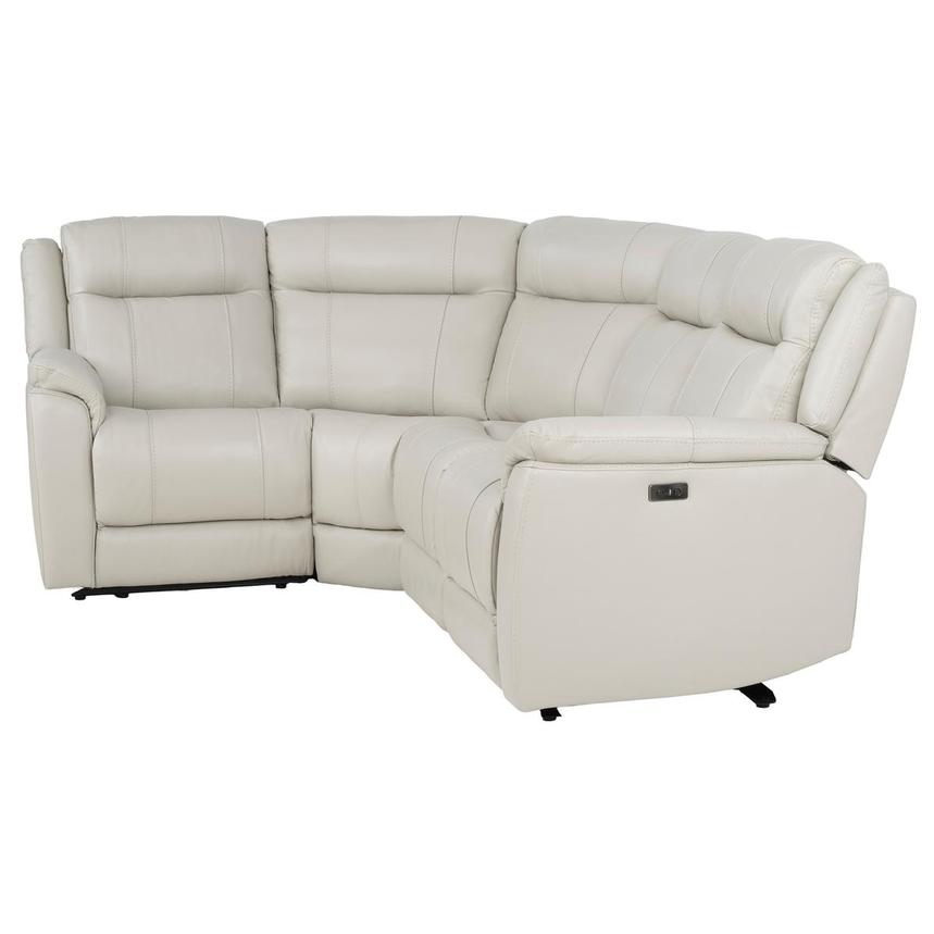 Samuel Leather Power Reclining Sectional with 4PCS/2PWR alternate image, 3 of 8 images.