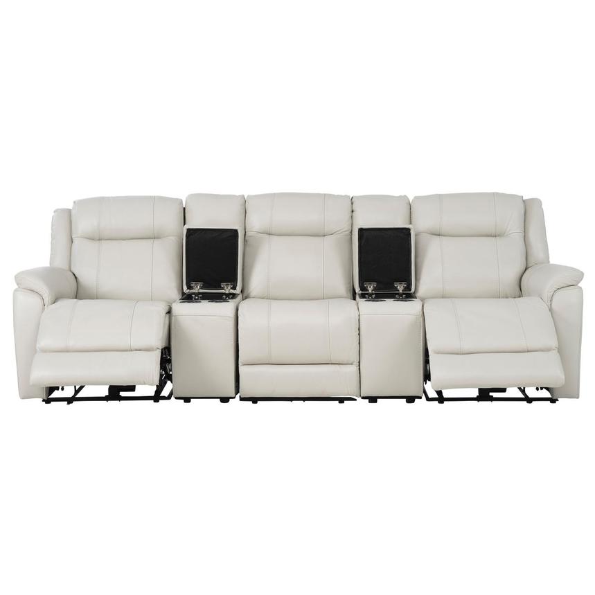 Samuel Home Theater Leather Seating with 5PCS/2PWR  alternate image, 2 of 9 images.