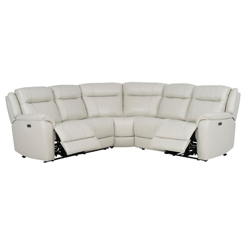 Samuel Leather Power Reclining Sectional with 5PCS/2PWR  alternate image, 2 of 8 images.