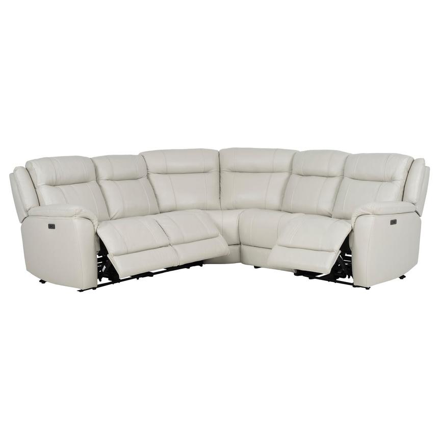 Samuel Leather Power Reclining Sectional with 5PCS/3PWR  alternate image, 2 of 8 images.