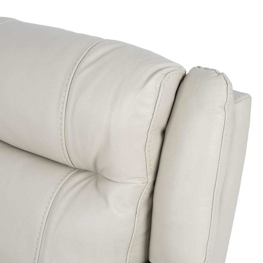 Samuel Light Gray Leather Power Reclining Sectional with 5PCS/3PWR  alternate image, 5 of 8 images.