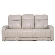 Neptune Gray Leather Power Reclining Sofa  main image, 1 of 14 images.