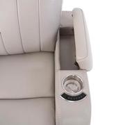 Neptune Gray Leather Power Reclining Sofa  alternate image, 11 of 14 images.