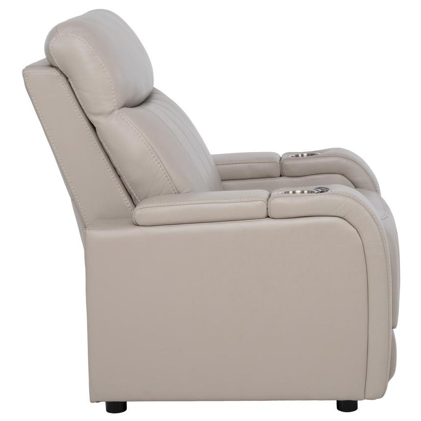 Neptune Gray Leather Power Recliner  alternate image, 5 of 16 images.