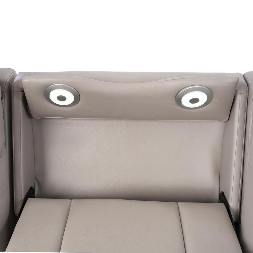 Neptune Gray Leather Power Reclining Sofa  alternate image, 9 of 15 images.