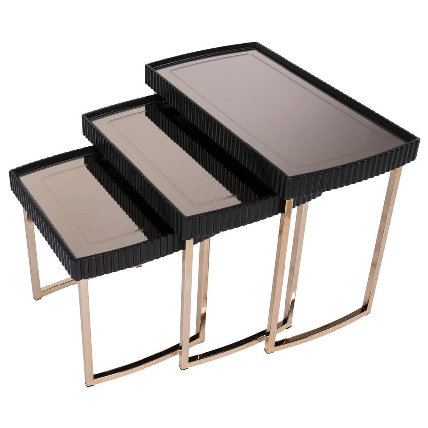 Lainey Black Nesting Tables Set of 3  alternate image, 7 of 10 images.