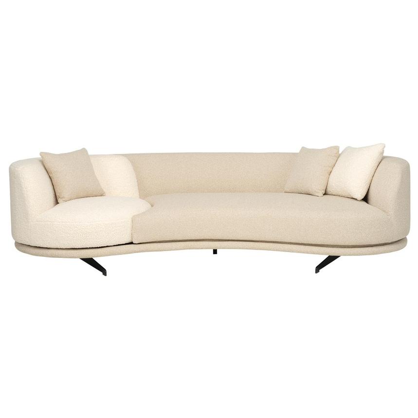 Rhea Cream Swivel Sofa  main image, 1 of 12 images.