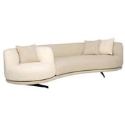 Rhea Cream Swivel Sofa  alternate image, 5 of 13 images.