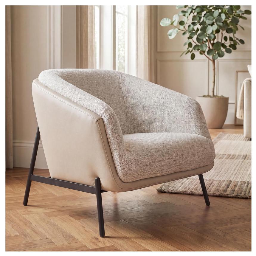 Sabrina II Cream Accent Chair  alternate image, 2 of 9 images.