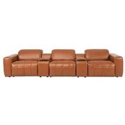 Chai Home Theater Leather Seating with 5PCS/2PWR  main image, 1 of 10 images.