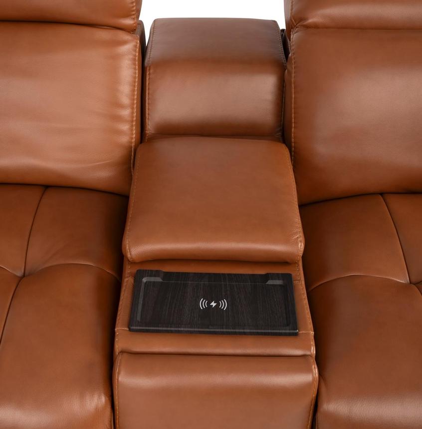 Chai Home Theater Leather Seating with 5PCS/2PWR  alternate image, 4 of 10 images.