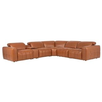 Chai Leather Power Reclining Sectional with 6PCS/2PWR