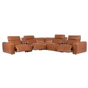 Chai Leather Power Reclining Sectional with 7PCS/3PWR  alternate image, 2 of 11 images.