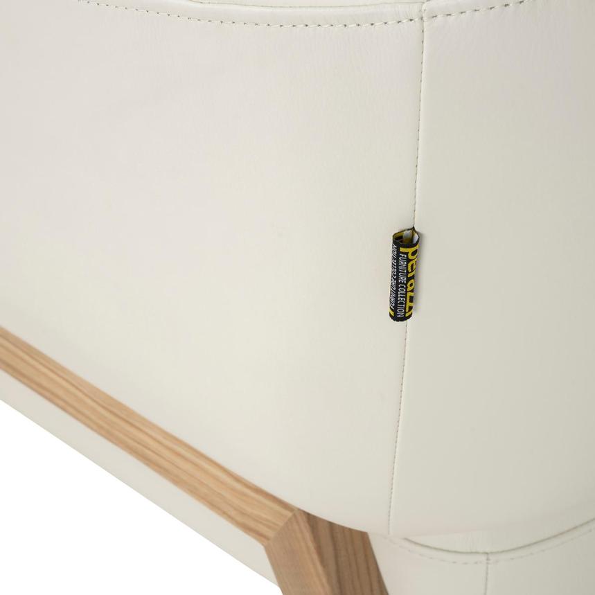 Giada White Leather Accent Chair alternate image, 10 of 10 images.
