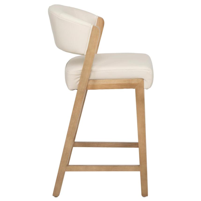 Kayla Taupe Leather Counter Stool  alternate image, 4 of 10 images.