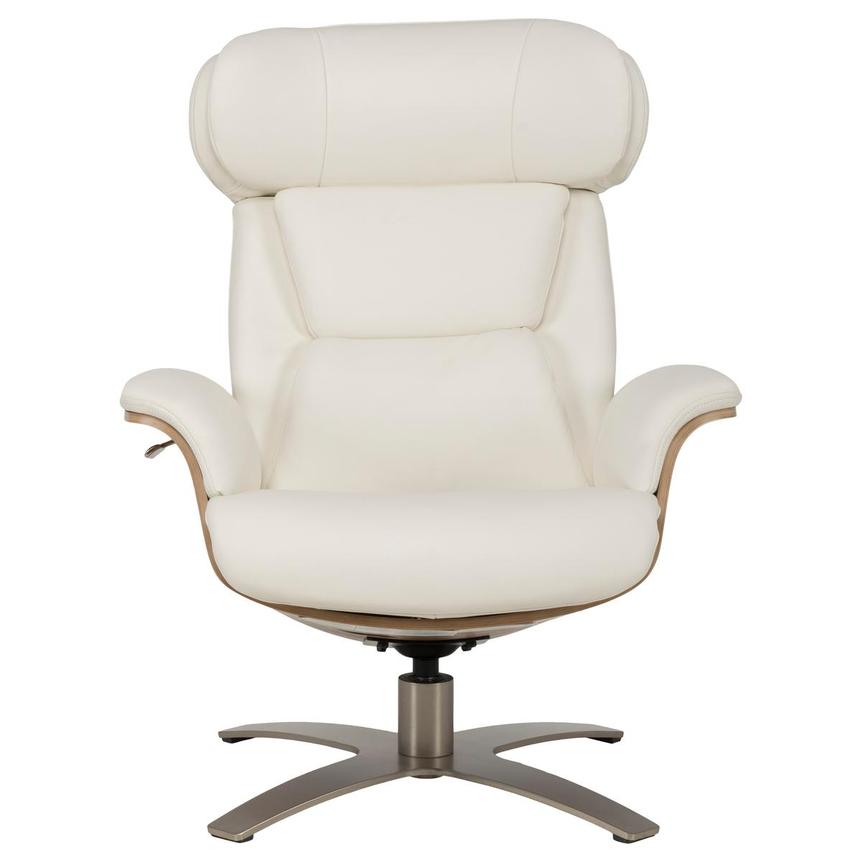 Fabrizio White Leather Accent Chair alternate image, 2 of 12 images.