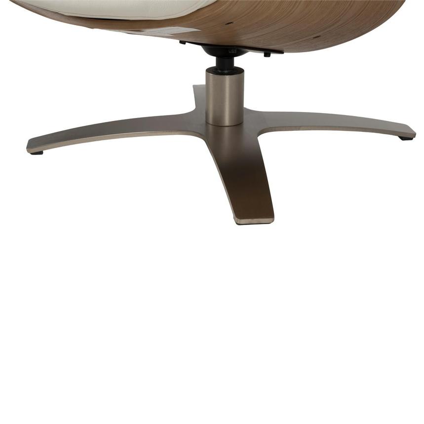 Fabrizio White Leather Accent Chair alternate image, 9 of 12 images.