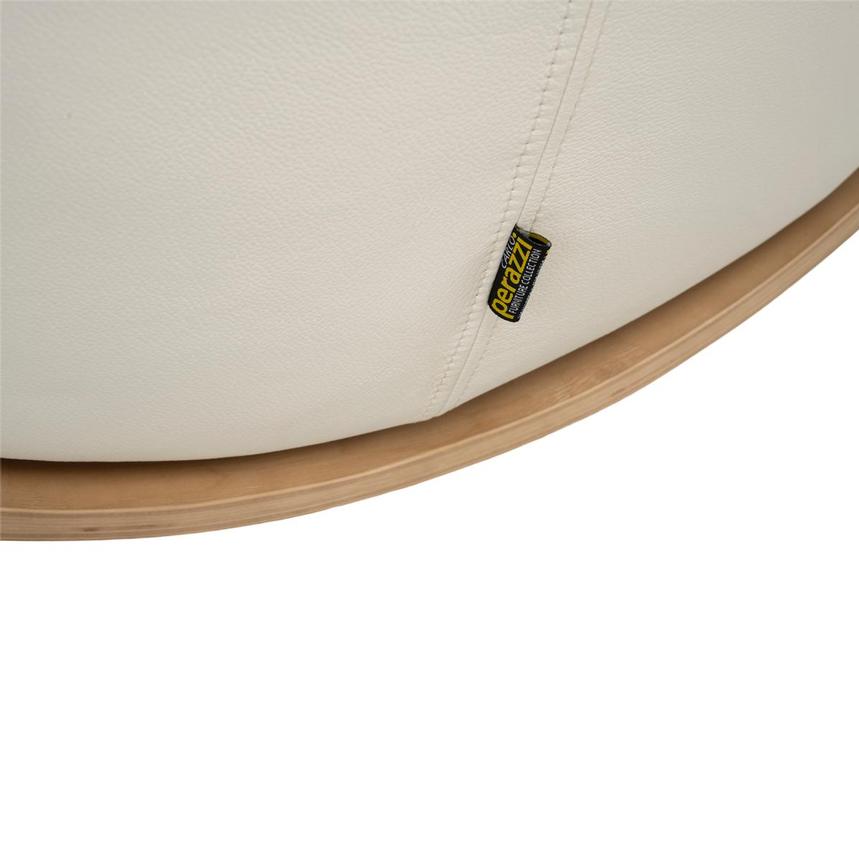 Fabrizio White Leather Accent Chair alternate image, 12 of 13 images.