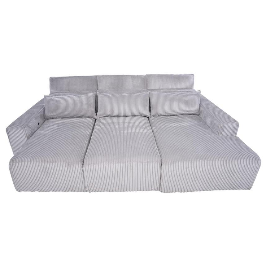Flow Gray Sliding Sofa w/Right Chaise  alternate image, 5 of 11 images.