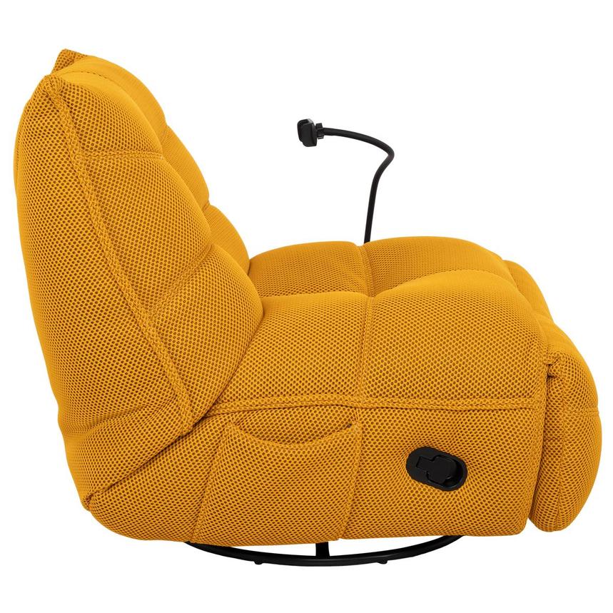 Wyatt Yellow Swivel Glider Recliner  alternate image, 2 of 12 images.