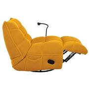 Wyatt Yellow Swivel Glider Recliner  alternate image, 3 of 12 images.