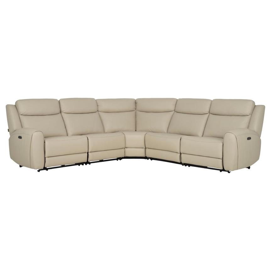 Miata Leather Power Reclining Sectional with 5PCS/3PWR  main image, 1 of 10 images.