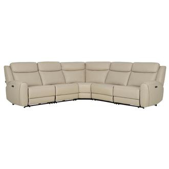Miata Leather Power Reclining Sectional with 5PCS/3PWR
