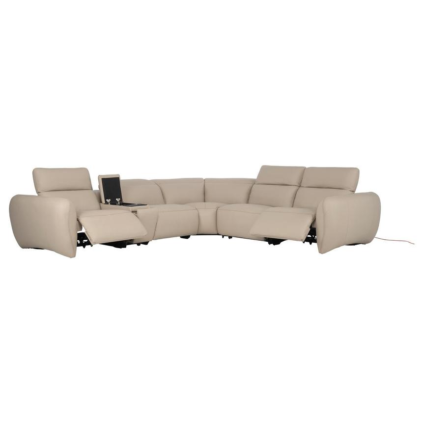 Baloo Leather Power Reclining Sectional with 6PCS/2PWR  alternate image, 4 of 13 images.