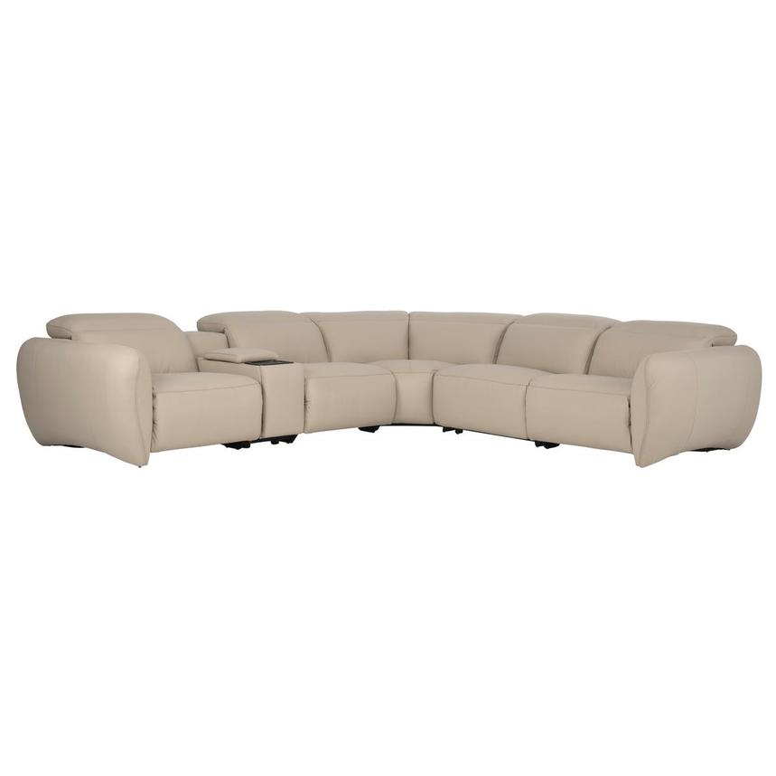 Baloo Leather Power Reclining Sectional with 6PCS/2PWR  main image, 1 of 11 images.