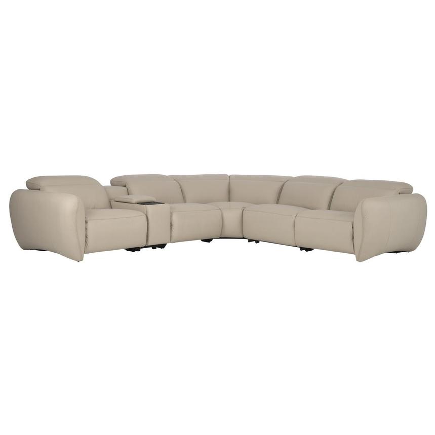 Baloo Leather Power Reclining Sectional with 6PCS/3PWR  main image, 1 of 11 images.