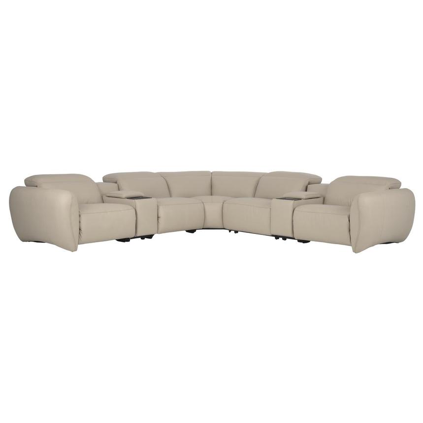 Baloo Leather Power Reclining Sectional with 7PCS/3PWR  main image, 1 of 11 images.